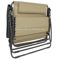 2 Personen Schwerkraft Double Wide Patio Lounger recling mit 2 Becherhalter